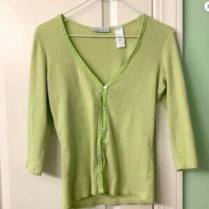 3/4 Length Sleeve Button Down Casual Blouse